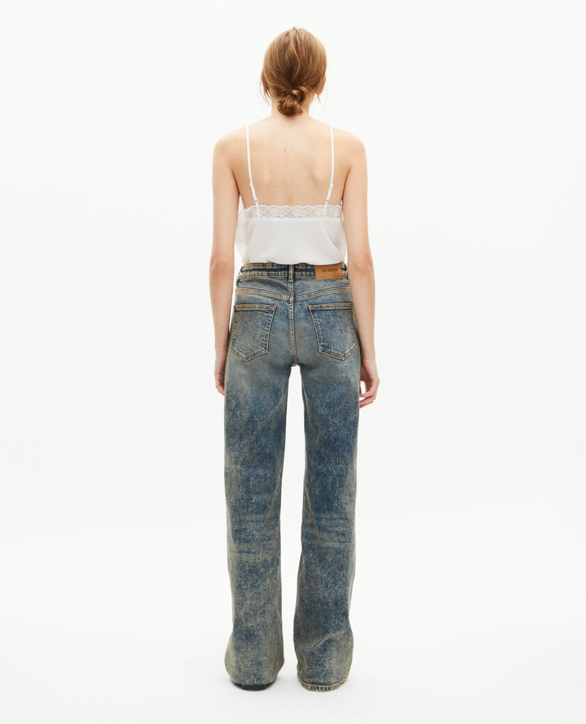 The Kooples FEMME BLUE jean bootcut bleu