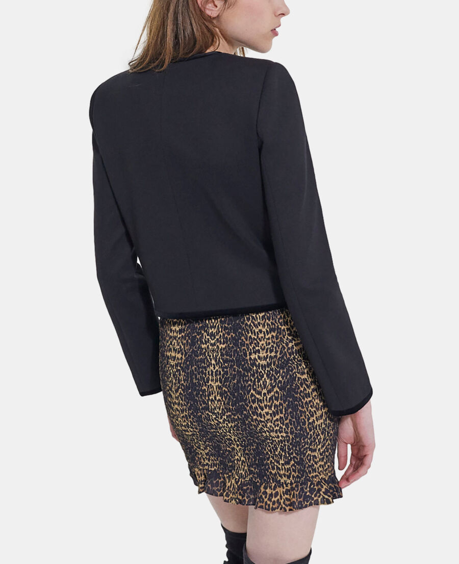 kurze schwarze jacke