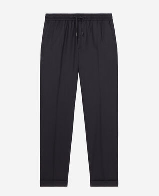 The Kooples HERREN BLACK schwarze hose aus flanell