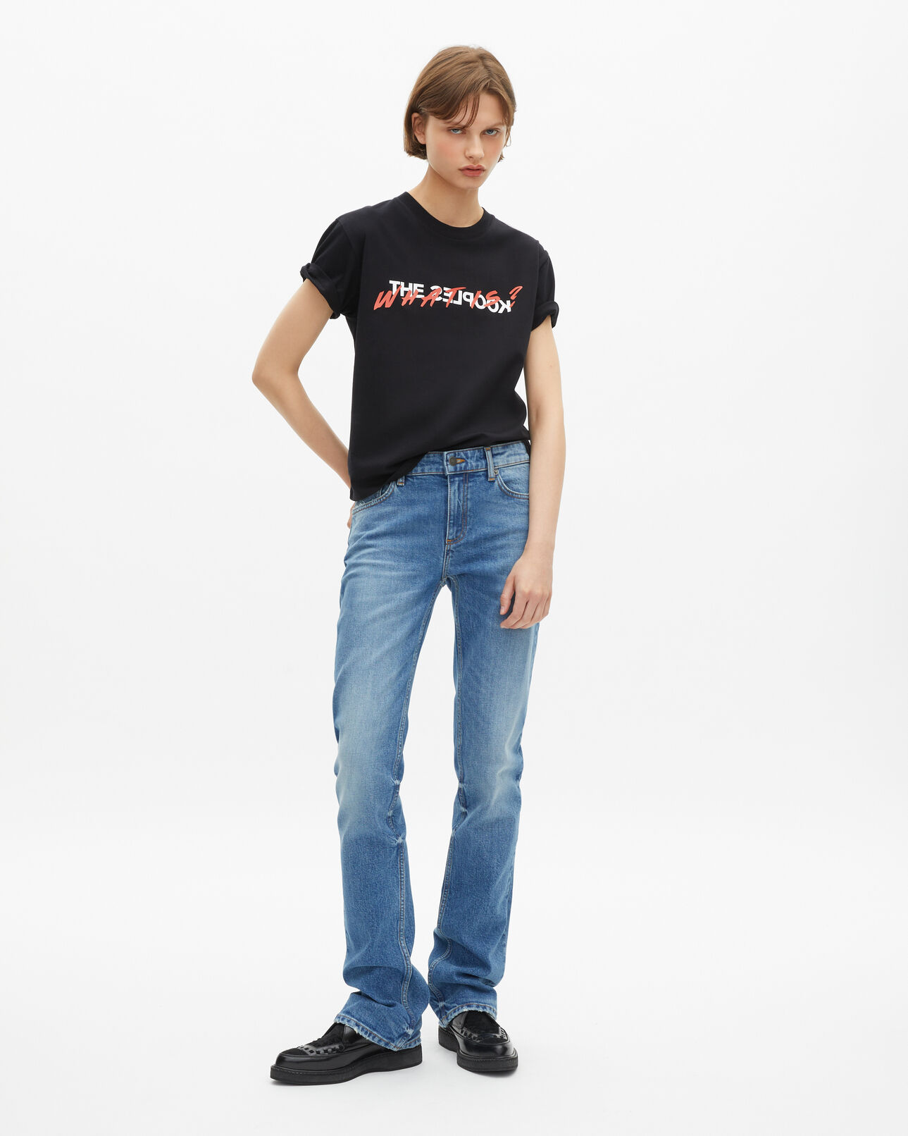 The Kooples WOMEN BLACK what is noir t-shirt