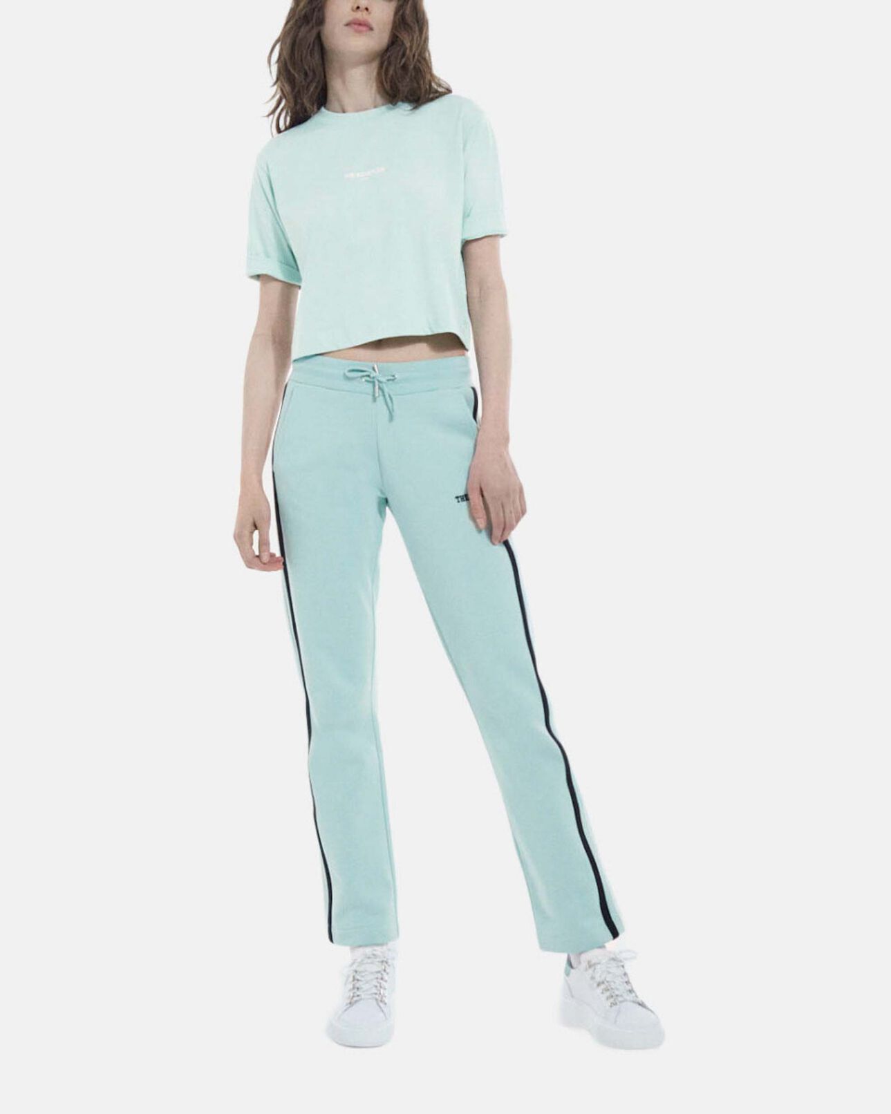 The Kooples FEMME BLUE / GREY jogging logo the kooples bleu