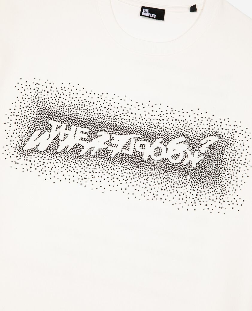 The Kooples MEN WHITE what is white rhinestone t-shirt