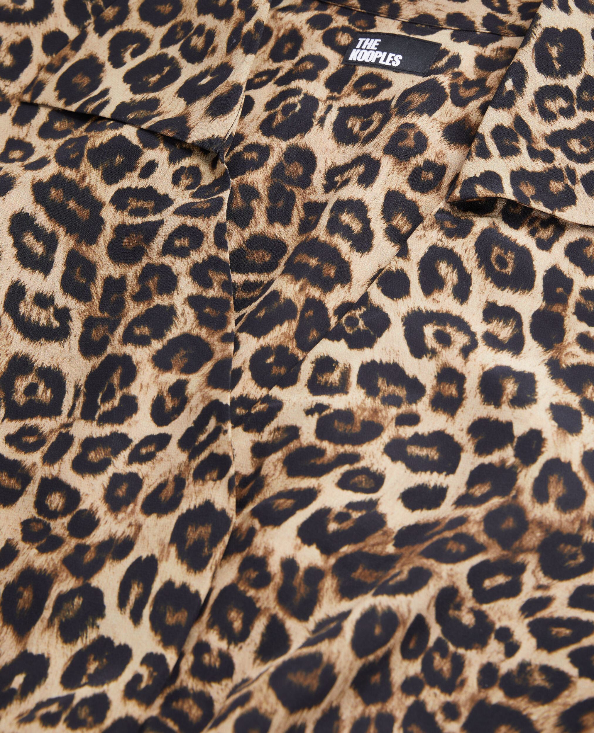 Robe mi-longue imprimée en soie, LEOPARD, hi-res image number null
