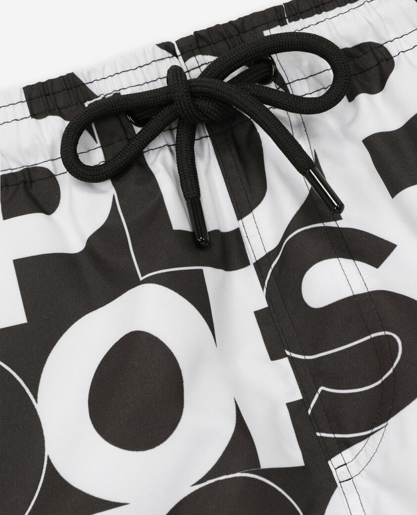 The Kooples MEN BLACK swim shorts with logo