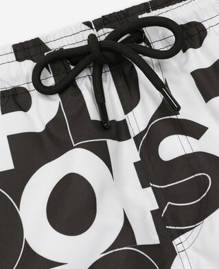 The Kooples H BLACK swim shorts with logo