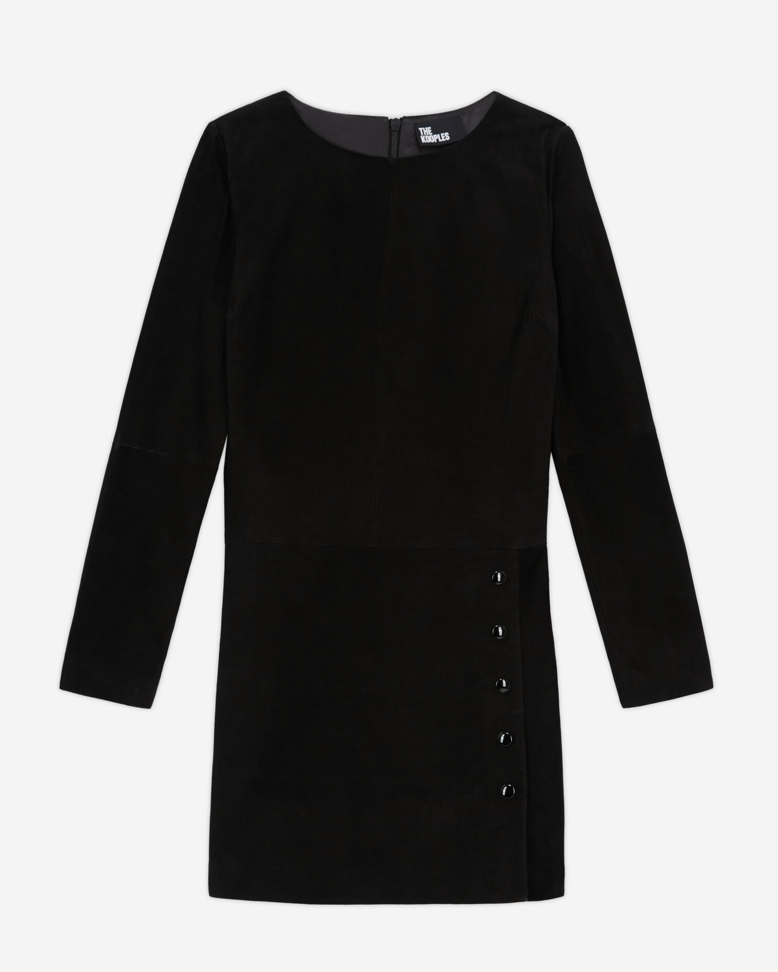 Robe en cuir noire, BLACK, hi-res image number null