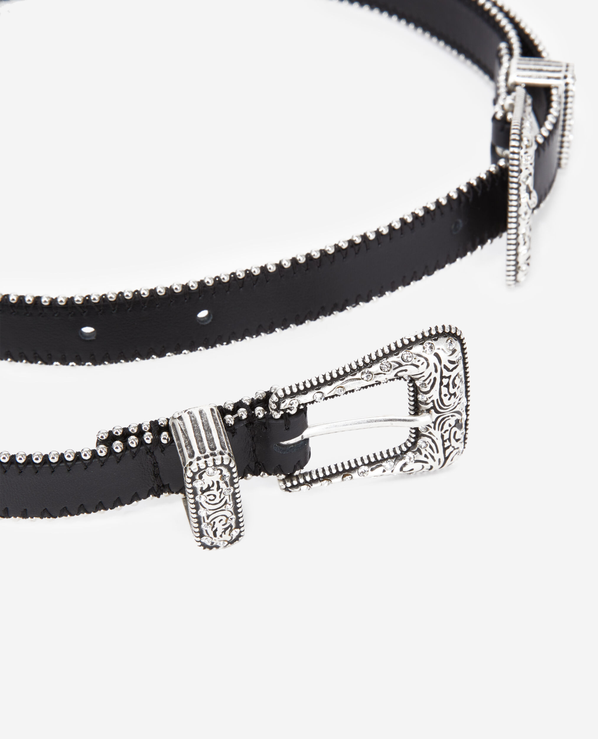 Rhinestone Buckle Belt