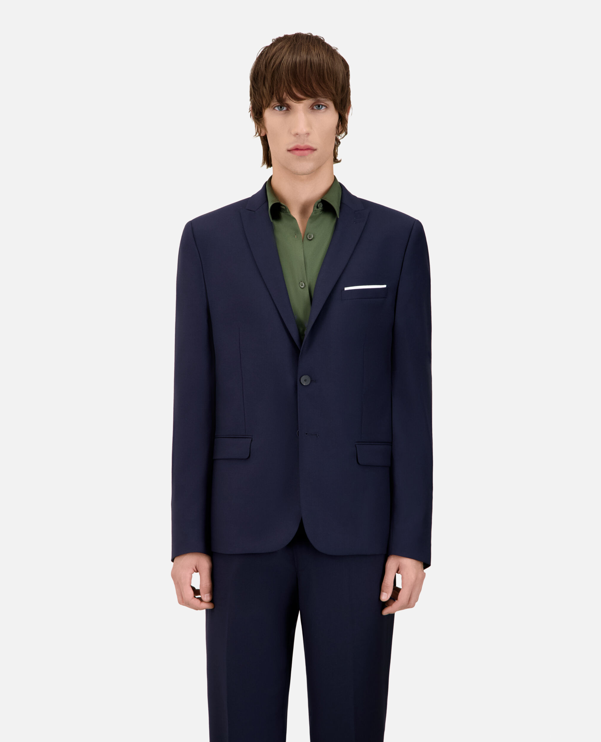 Navy fitted jacket store