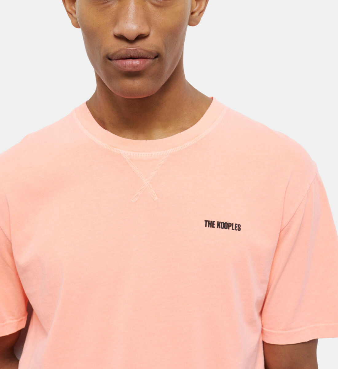 Tee shirt orange fluo homme discount