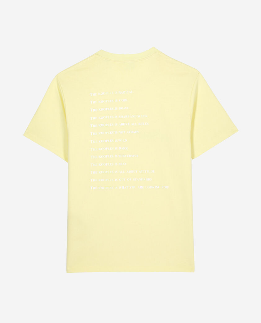 The Kooples HOMME BRIGHT YELLOW t-shirt what is jaune