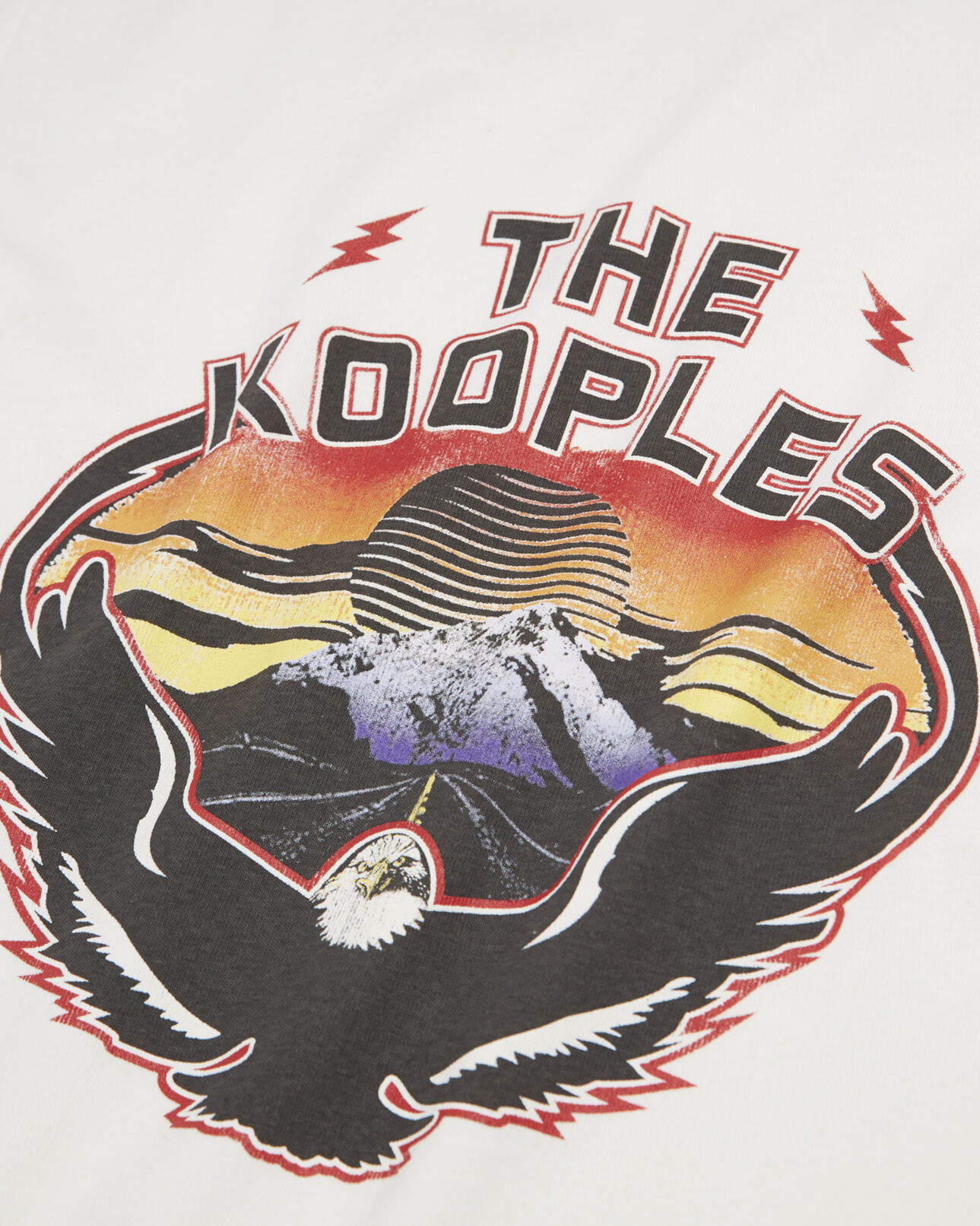 The Kooples HOMBRE ECRU camiseta blanco crudo algodón cuello redondo
