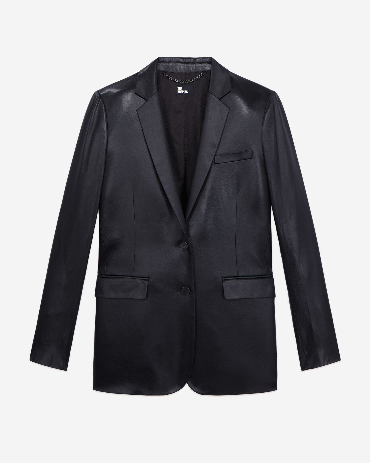 The Kooples MUJER BLACK blazer negro efecto piel