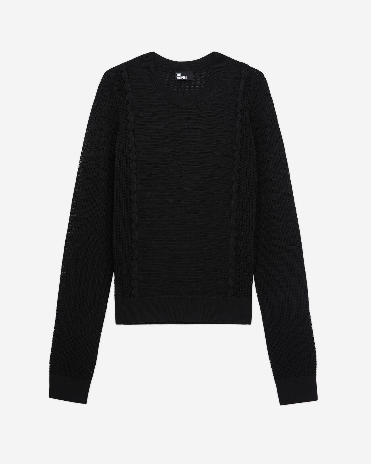 The Kooples MUJER BLACK jersey negro punto calado