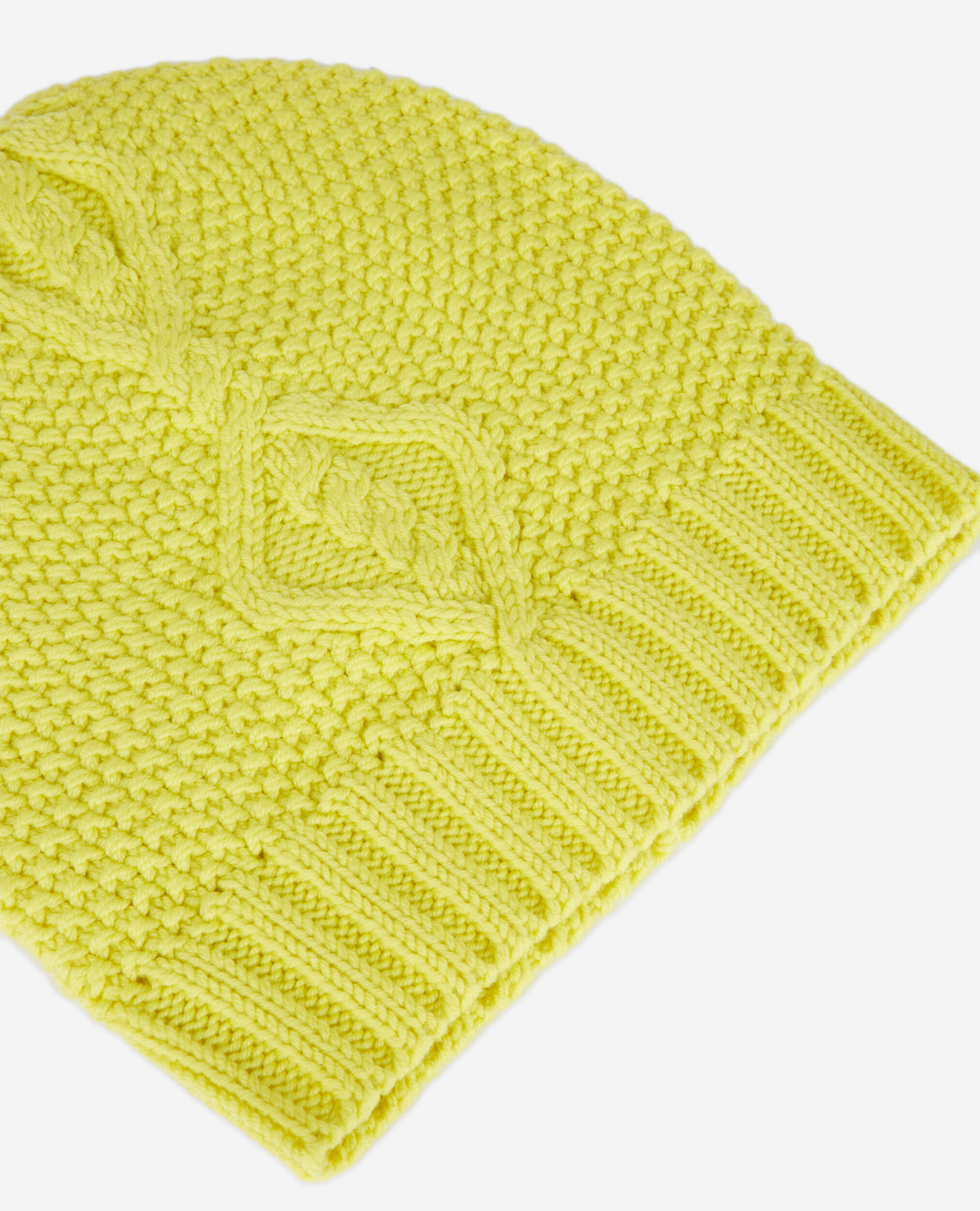 Yellow wool beanie, YELLOW, hi-res image number null