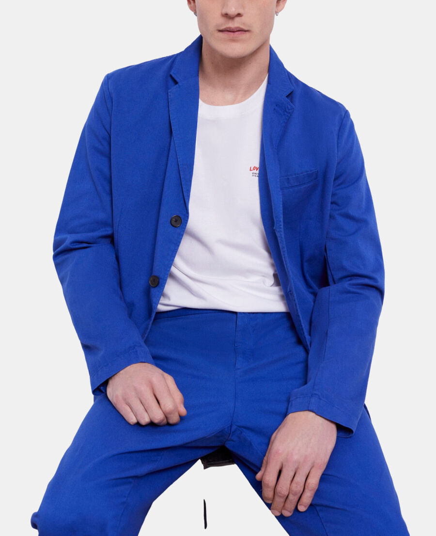 The Kooples HOMME BLUE veste bleue en coton