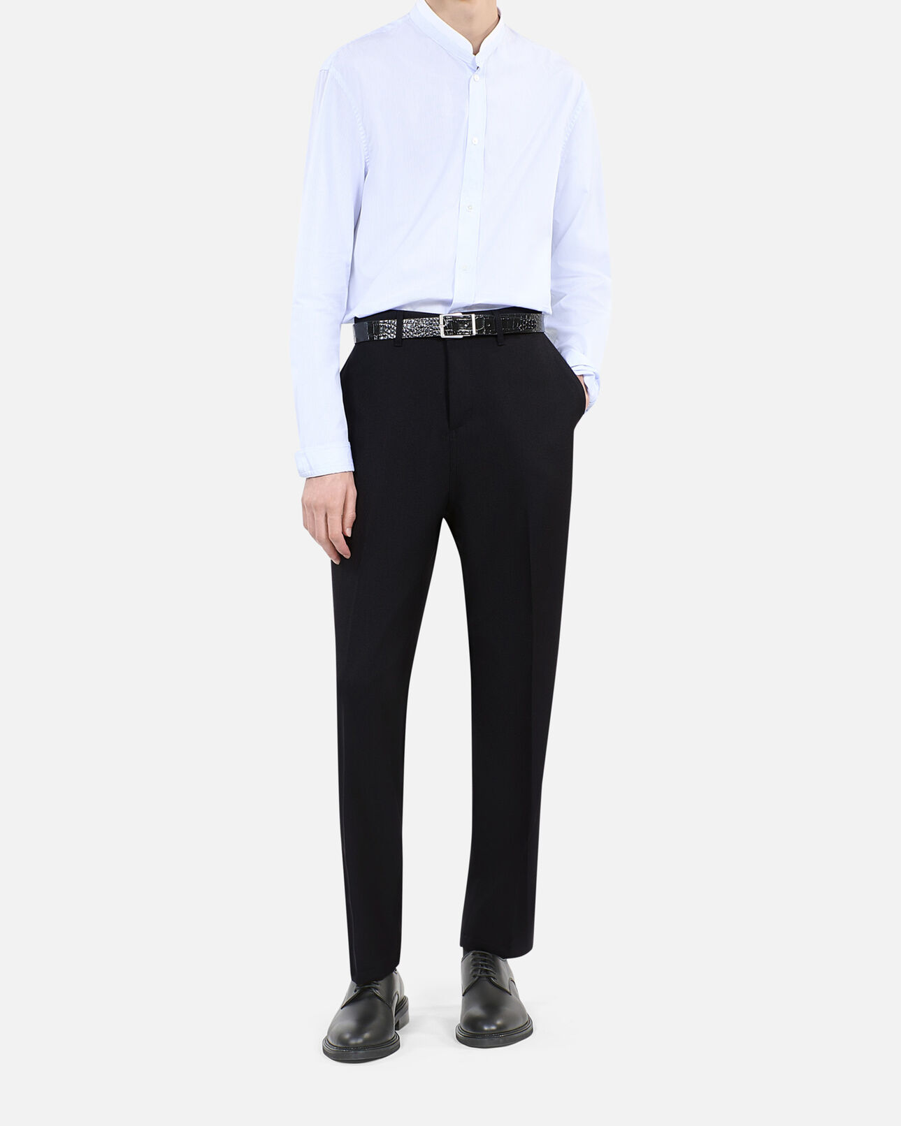 The Kooples HERREN BLACK schwarze schnürschuhe aus leder