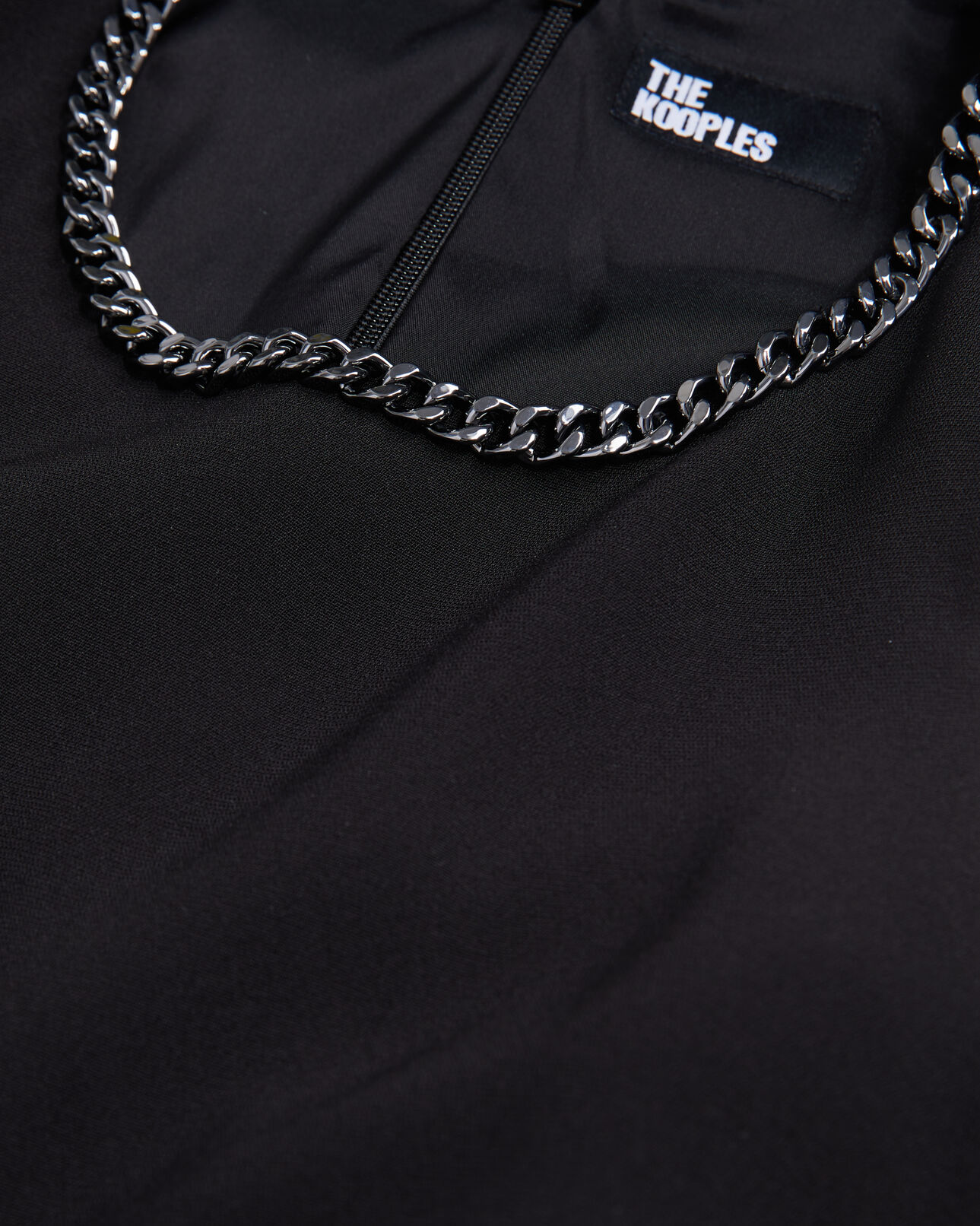The Kooples DAMEN BLACK schwarzer overall aus krepp
