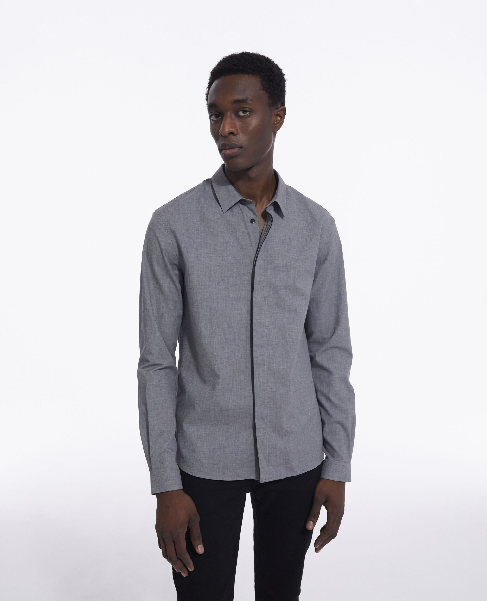 Chemise grise, GREY, hi-res image number null