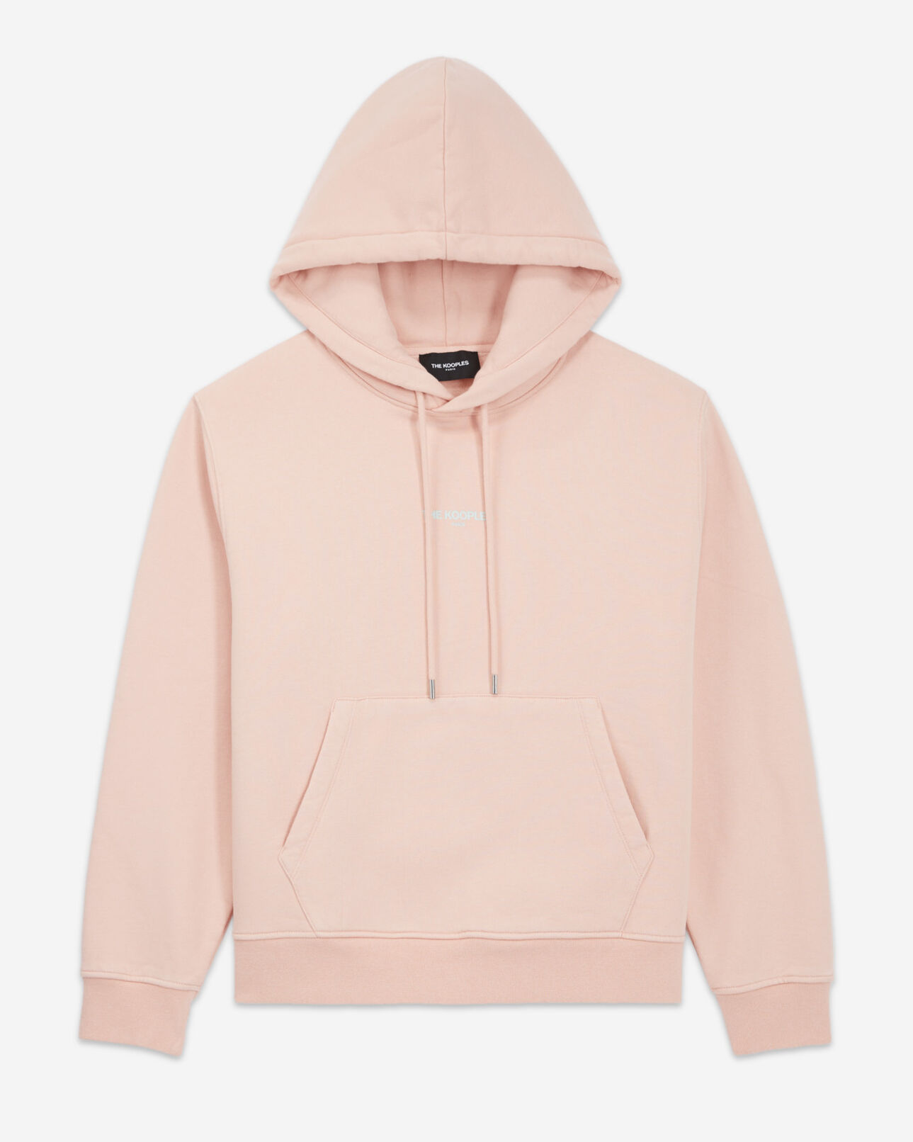 The Kooples FEMME PINK sweat rose clair capuche poche kangourou