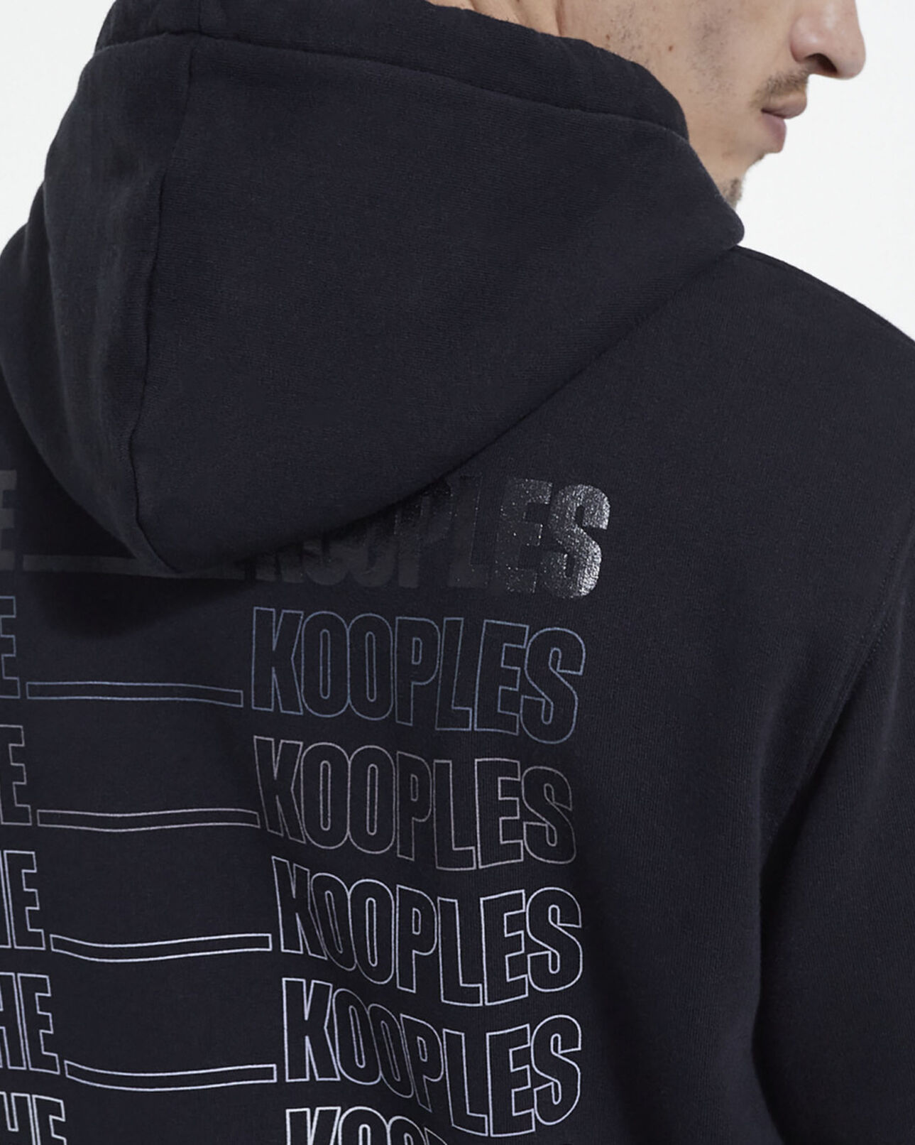 The Kooples MEN BLACK the kooples black logo sweatshirt