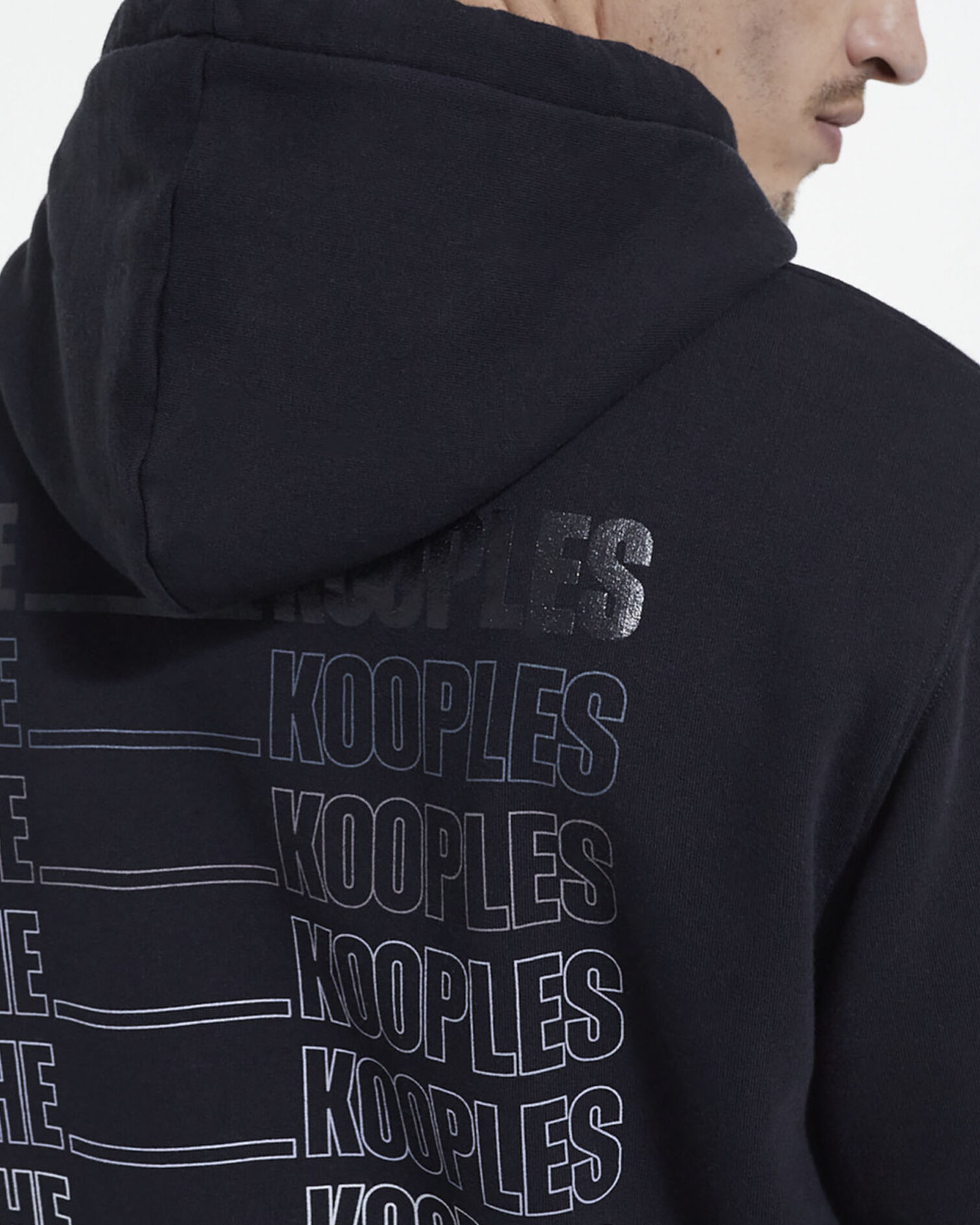 The Kooples black logo sweatshirt, BLACK, hi-res image number null
