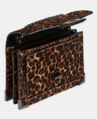 The Kooples WOMEN LEOPARD small emily bag in leopard print leather