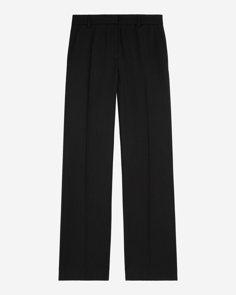 The Kooples F BLACK wide-leg black wool pants