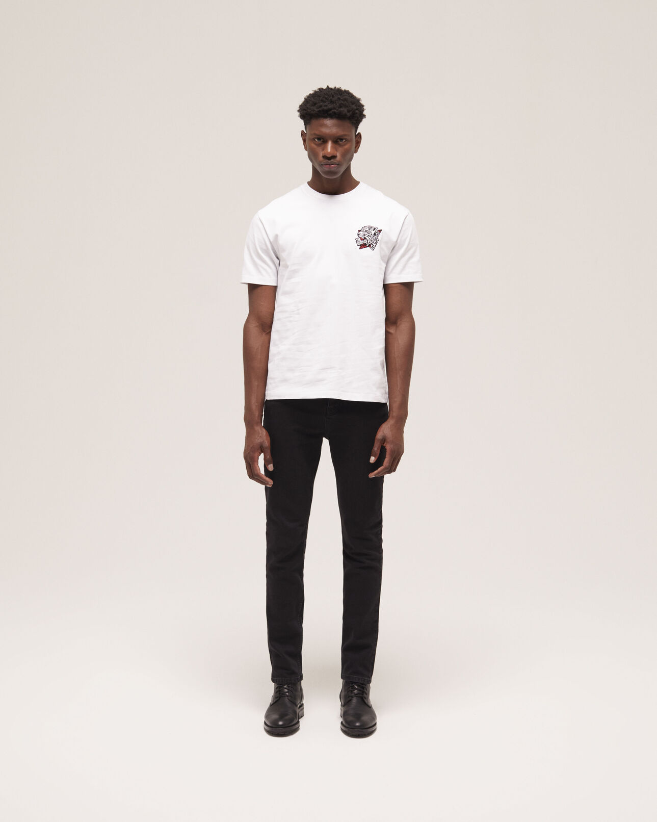 The Kooples HOMBRE WHITE camiseta serigrafiada blanca para hombre