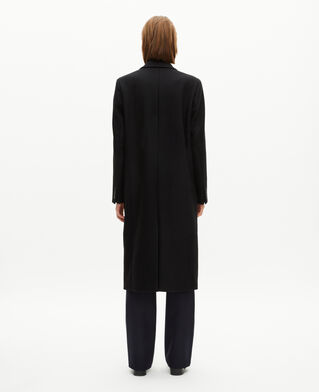 The Kooples FEMME BLACK manteau long croisé noir