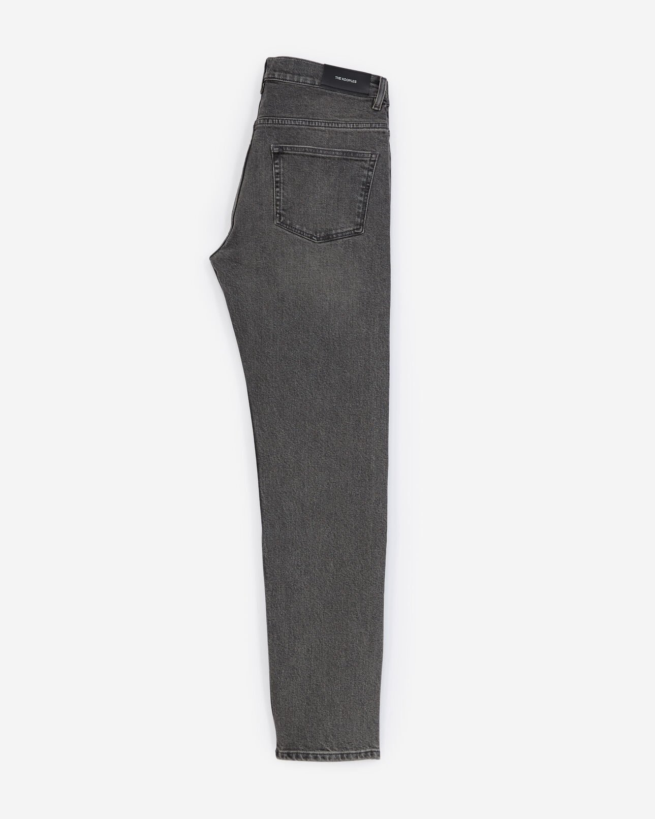 The Kooples HOMME BLACK WASHED jean délavé gris coupe slim