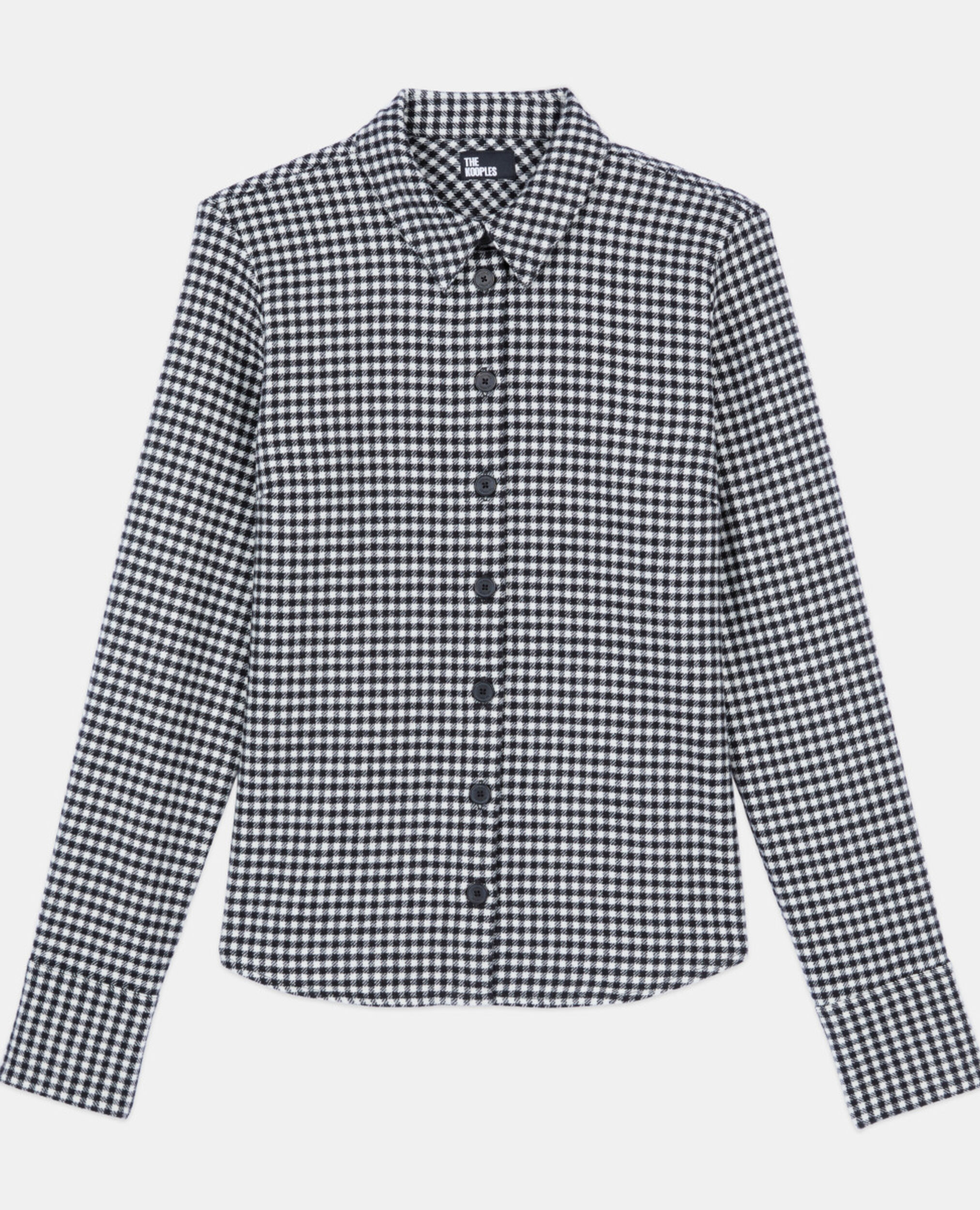 Chemise à carreaux vichy, BLACK WHITE, hi-res image number null