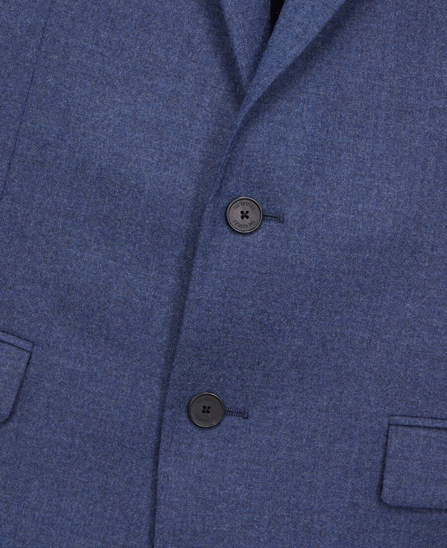 blue flannel blazer