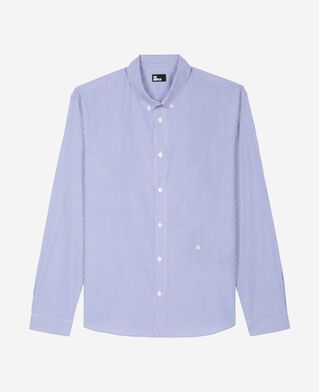 The Kooples MEN BLUE WHITE white and blue striped shirt