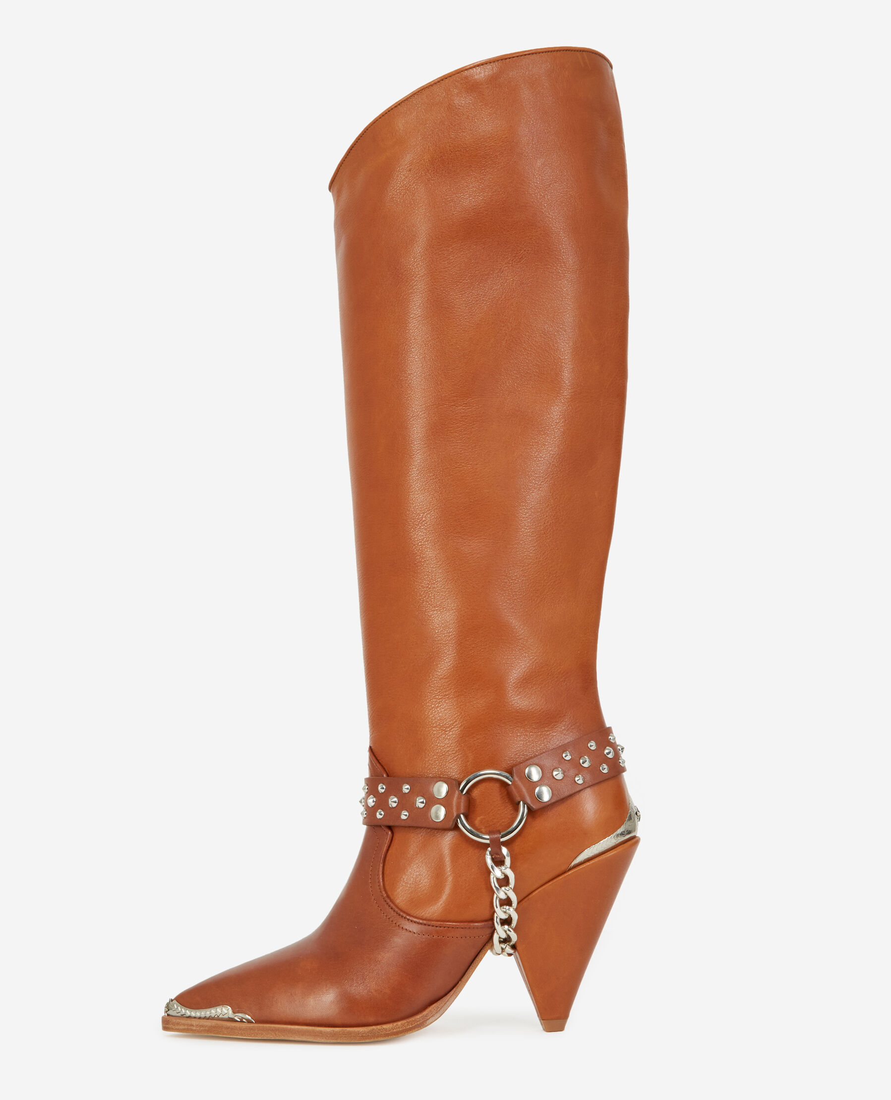 Bottes camel talons style western The Kooples