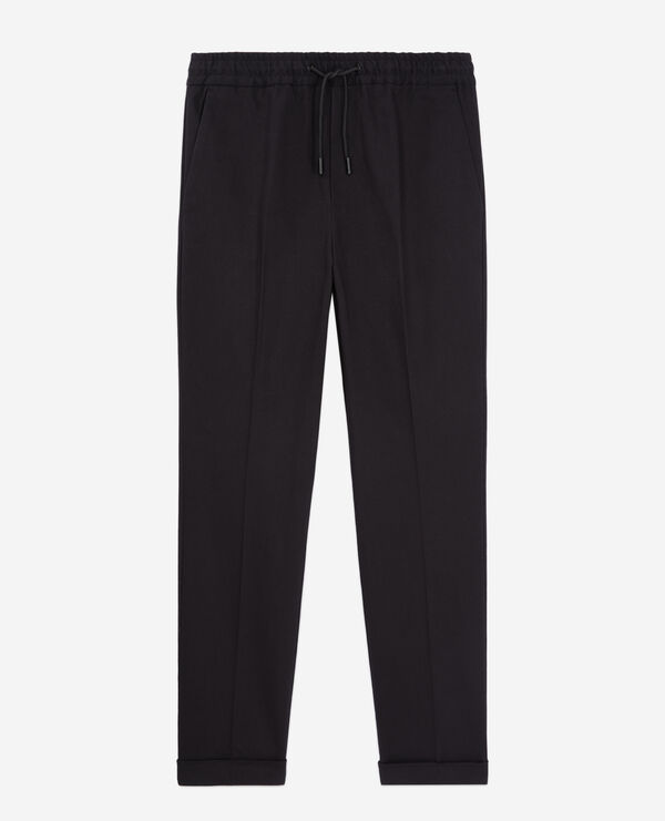 cotton black trousers