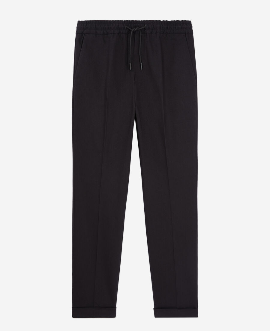 cotton black trousers