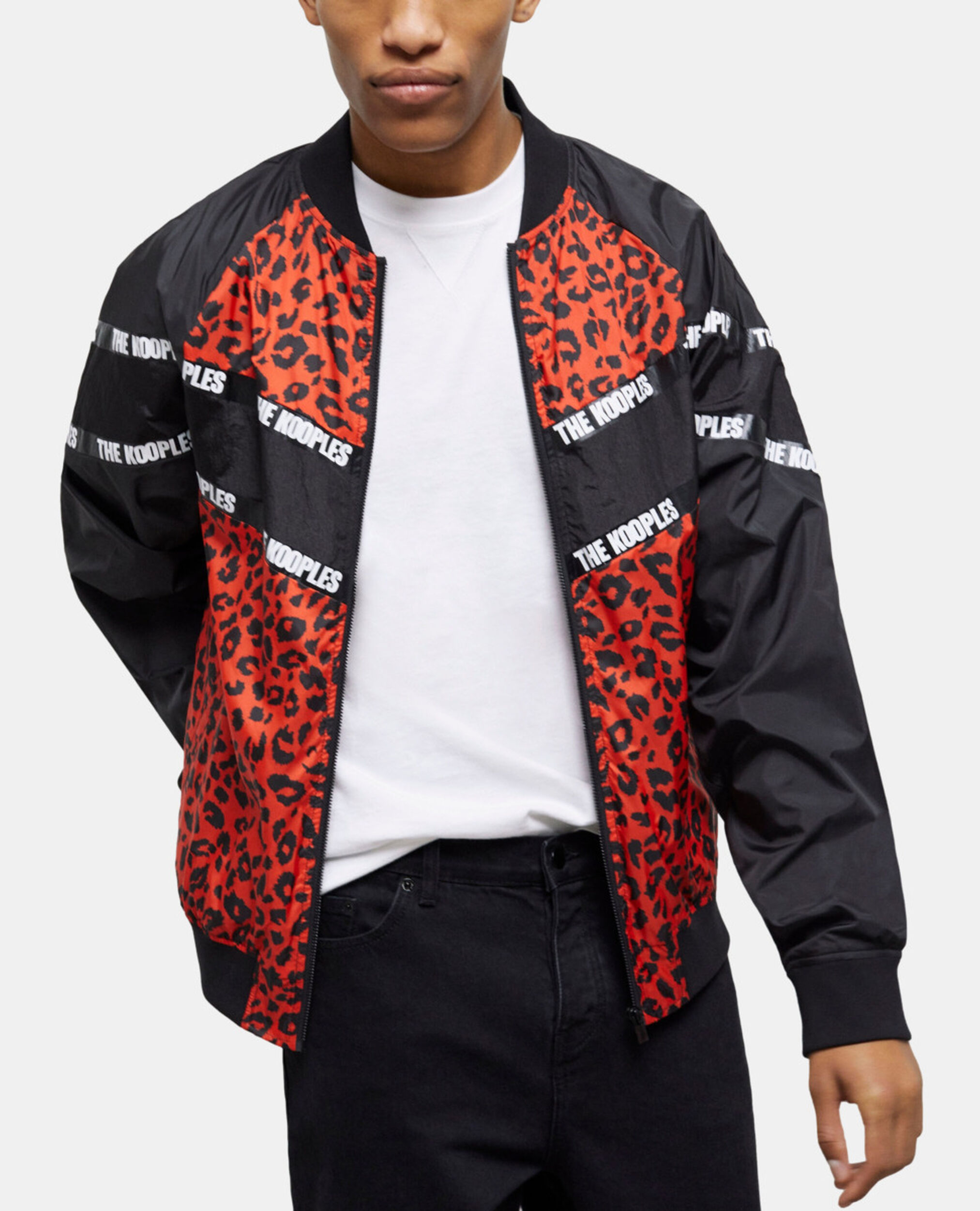 Two-tone jacket with logo bands, MULTICOLOR, hi-res image number null
