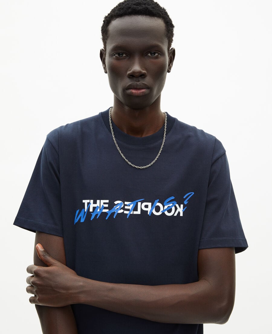 The Kooples MEN NAVY what is blue t-shirt