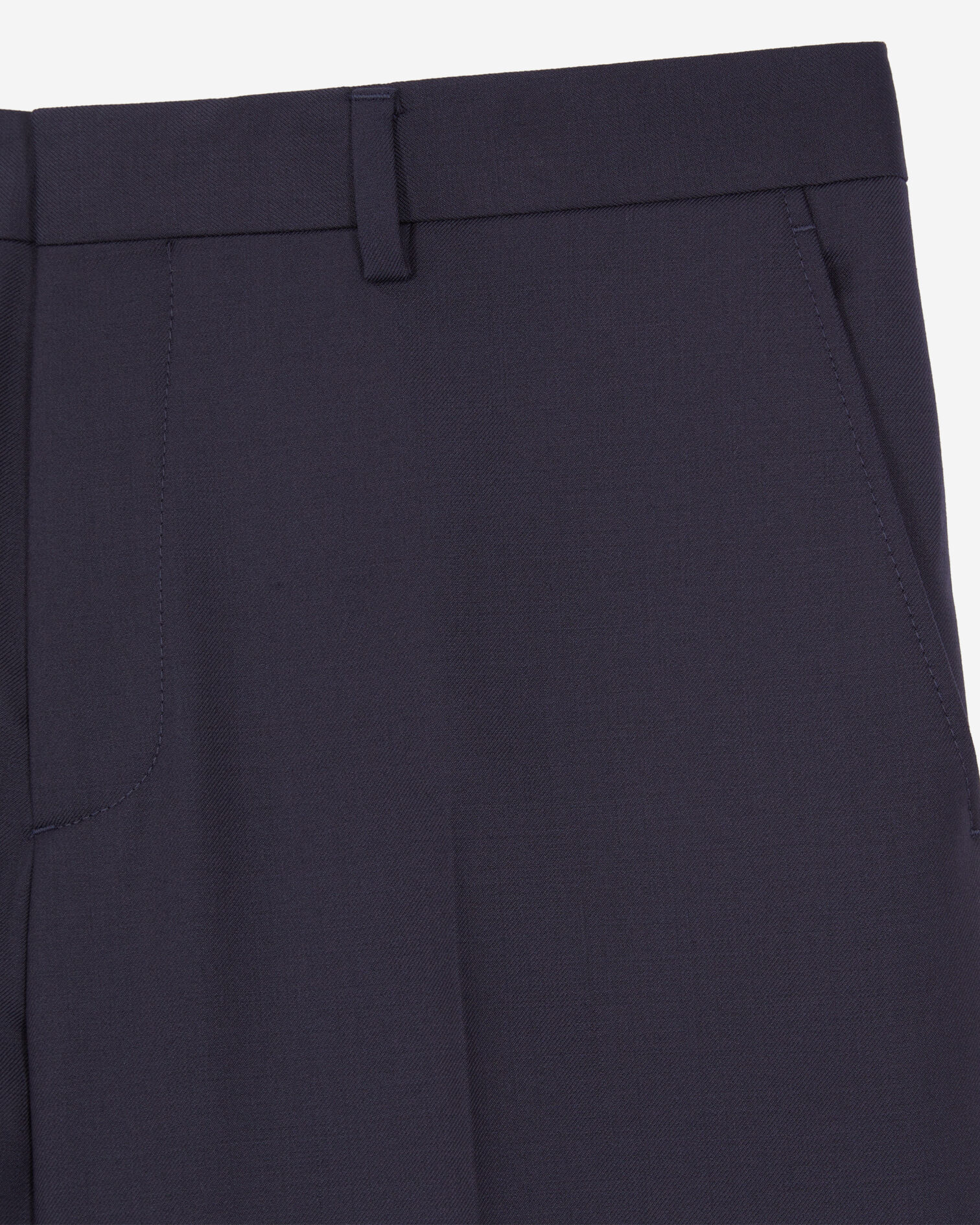 Pantalon de costume bleu marine en laine, NAVY, hi-res image number null