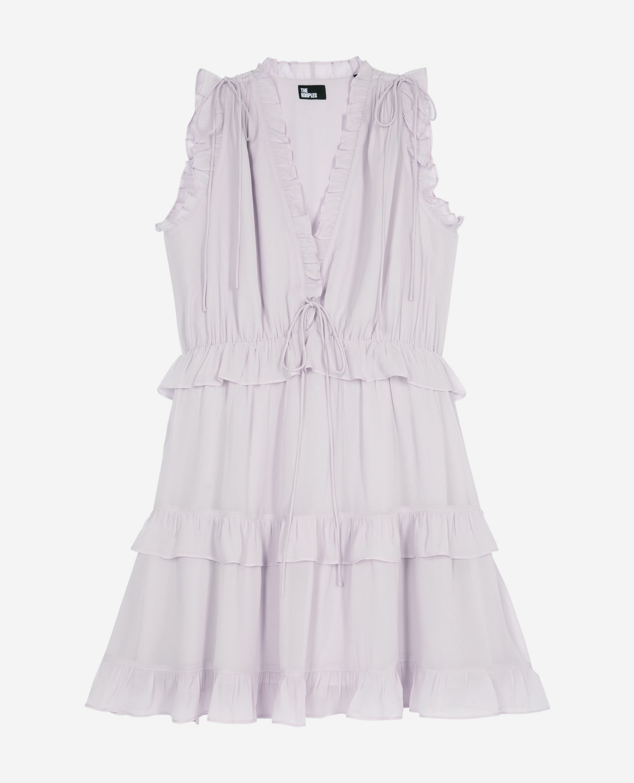 Robe courte avec volants lilas, LIGHT PURPLE, hi-res image number null