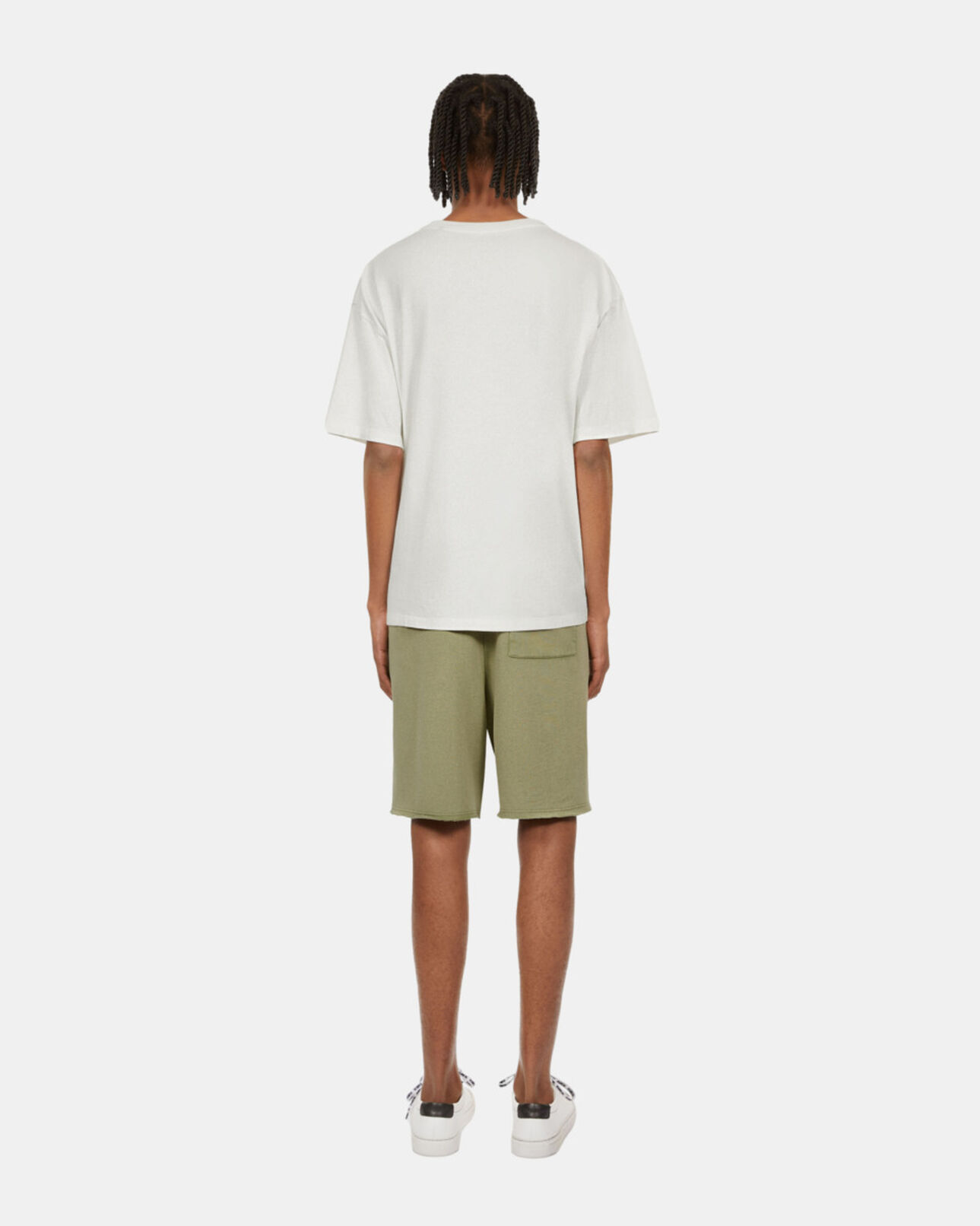 The Kooples MEN ECRU ecru t-shirt with chaos snake serigraphy