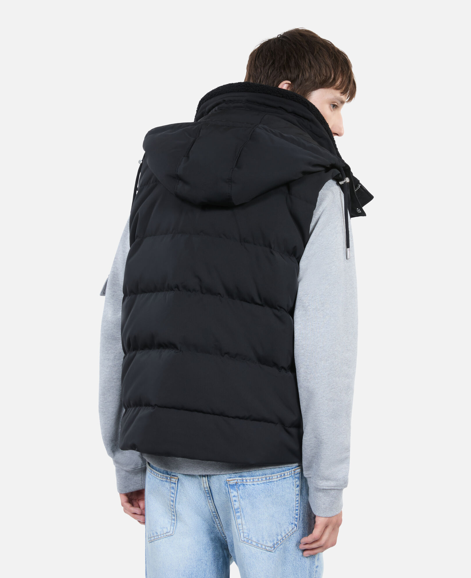 The Kooples HOMME BLACK doudoune sans manches noire