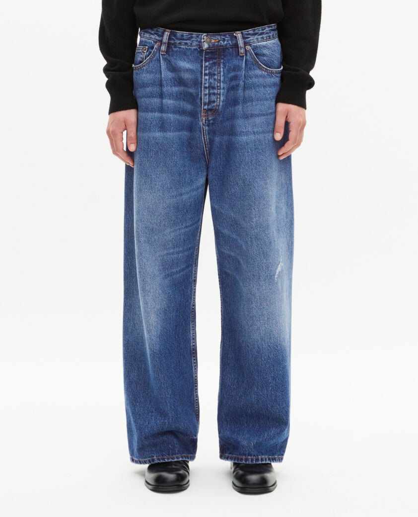 The Kooples HOMME BLUE ELECTRIC jean large bleu foncé