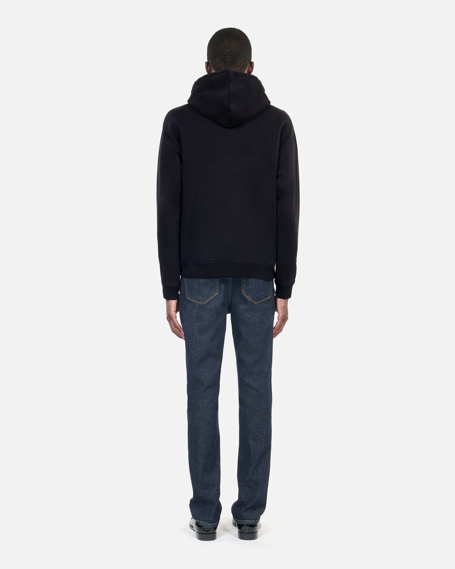 Black logo hoodie, BLACK, hi-res image number null