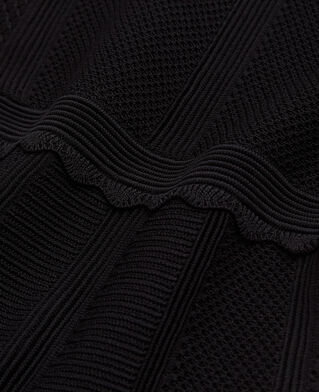 The Kooples DAMEN BLACK schwarzes kurzes strickkleid