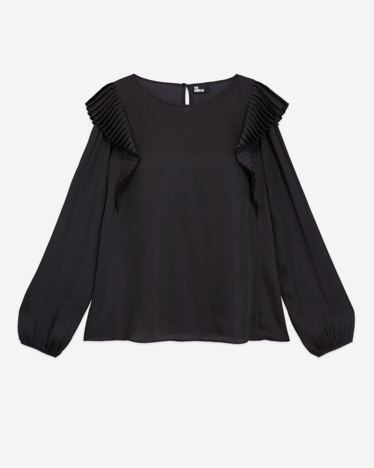 The Kooples FEMME BLACK top noir