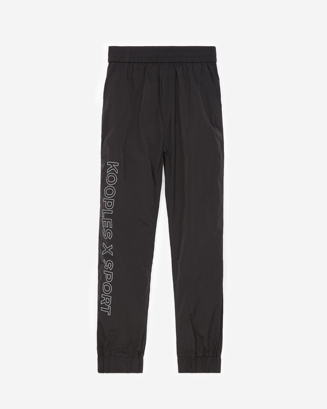 The Kooples FEMME BLACK pantalon noir bandes logo latérales