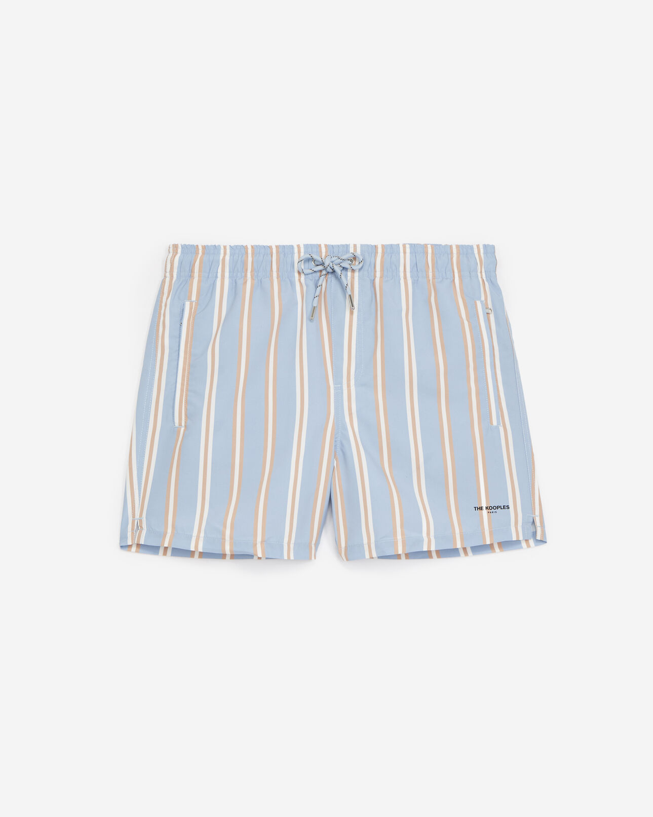 The Kooples HOMME BLUE STRIPES maillot de bain bleu clair à rayures