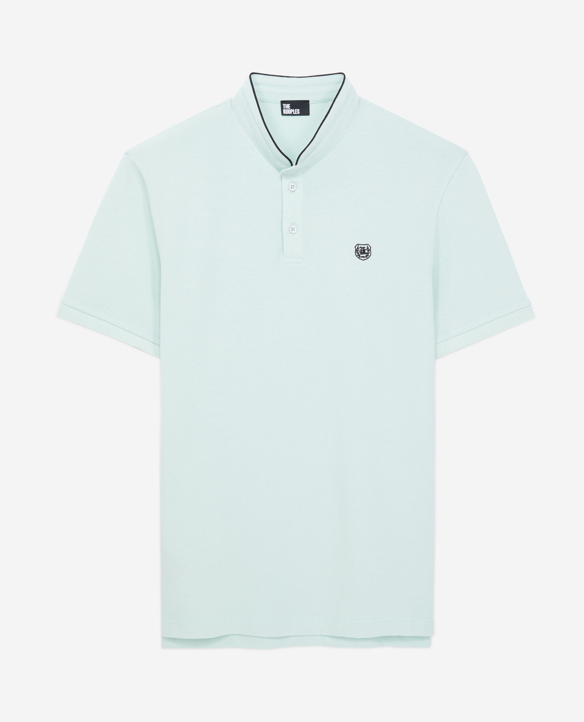 Green cotton polo t-shirt, OCEAN, hi-res image number null