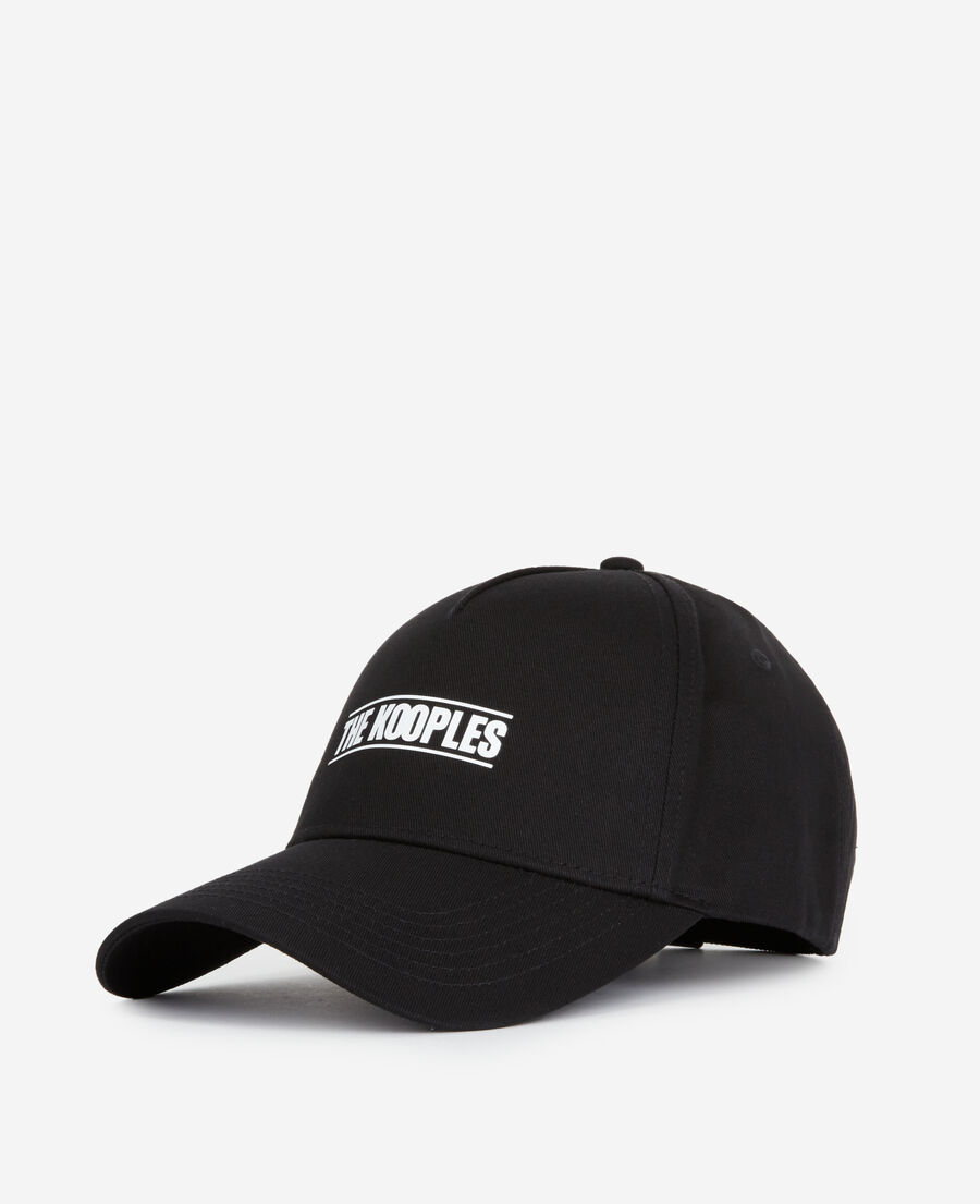 the kooples black logo cap